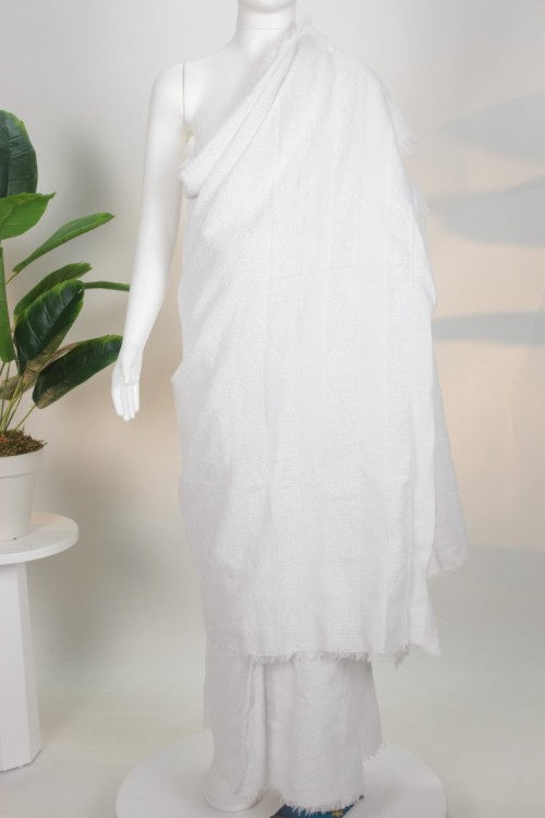 Beyaz Lüx Çocuk İhramı (80 - 160) – 900 Gram  Pamuklu ve Yüksek Emici Havlu Dokusu