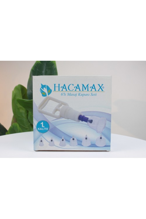 Hacamax 6’lı Hacamat Seti – Ergonomik Vakum Pompalı ve Yüksek Dayanımlı Şeffaf Kupa Takımı