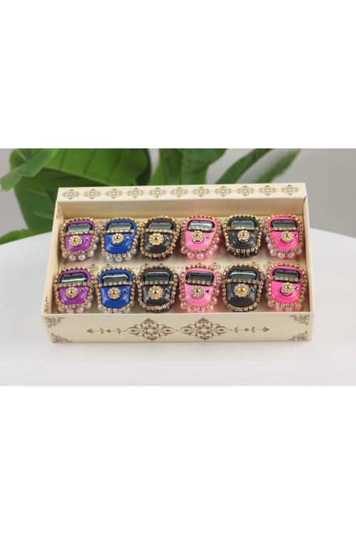 12'li Papatyalı İncili Taşlı Zikirmatik Set