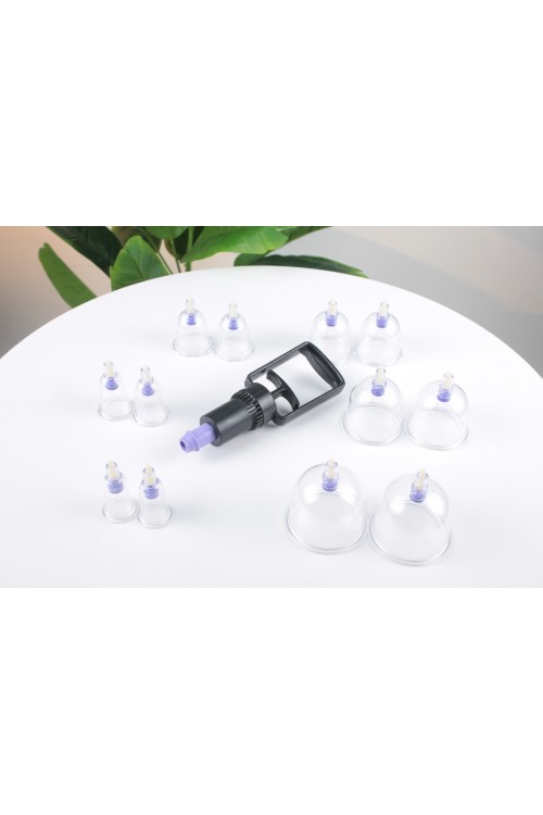 Hacamax 12’li Hacamat Seti – Geniş Kupa Seçenekli, Ergonomik Vakum Pompalı Profesyonel Takım