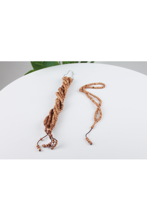 8 mm Kördiken Ağacı 99’lu Namaz Tesbihi – Özel Sistem İmameli, Ele Oturan Tok Tane ve Dayanıklı Doğal Tespih-3