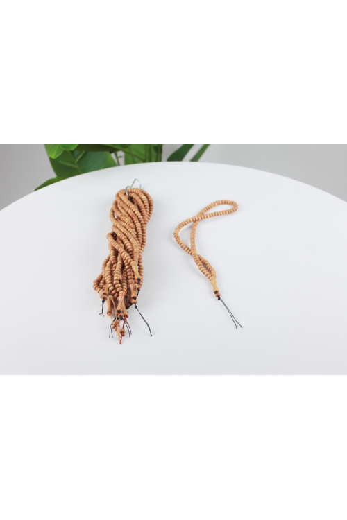 8 mm Kördiken Ağacı 100’lü Virt - Namaz Tesbihi – Doğal Ahşap Dokulu, Dayanıklı ve Hafif Hediyelik Zikir Tesbihi-4