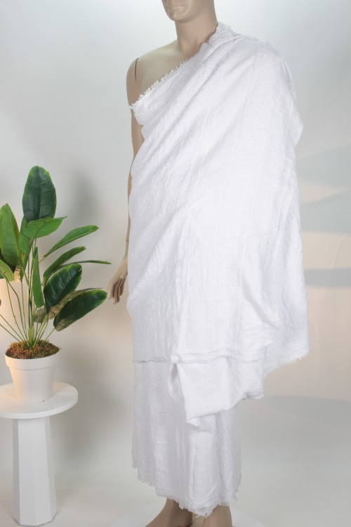 Lüx Yetişkin İhramı (110 - 220 boy)  – 1250 Gram %100 Saf Pamuk Havlu Dokulu