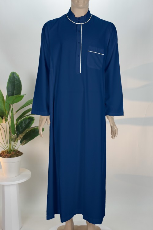 Lacivert Biyeli Erkek Fistanı – Lüx Pamuk PES Kumaş ve Vakur Tasarım