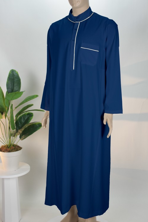 Lacivert Biyeli Erkek Fistanı – Lüx Pamuk PES Kumaş ve Vakur Tasarım