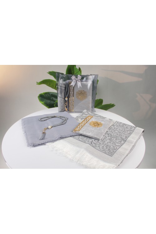 Gri Çantalı Dörtlü Set