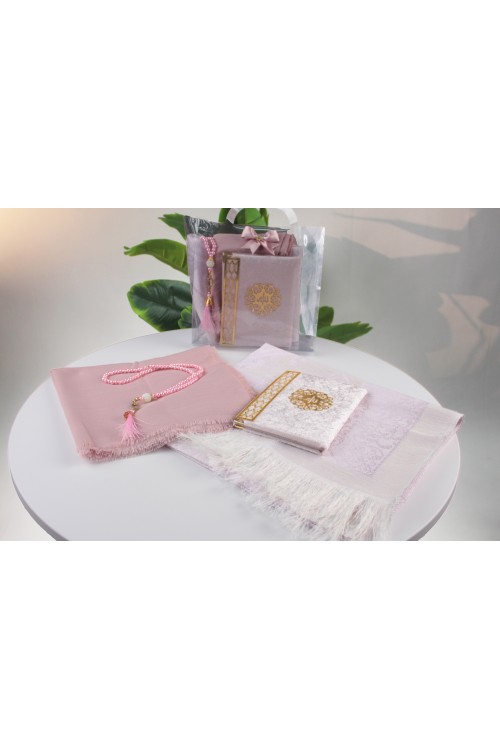 Pembe Çantalı Dörtlü Set