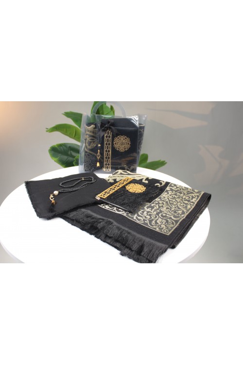 Siyah Çantalı Dörtlü Set