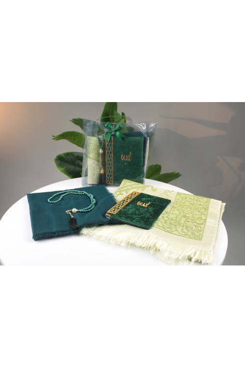 Yeşil Çantalı Dörtlü Set