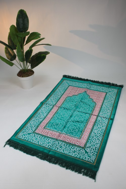 Yeşil 500 gr Kadife Seccade