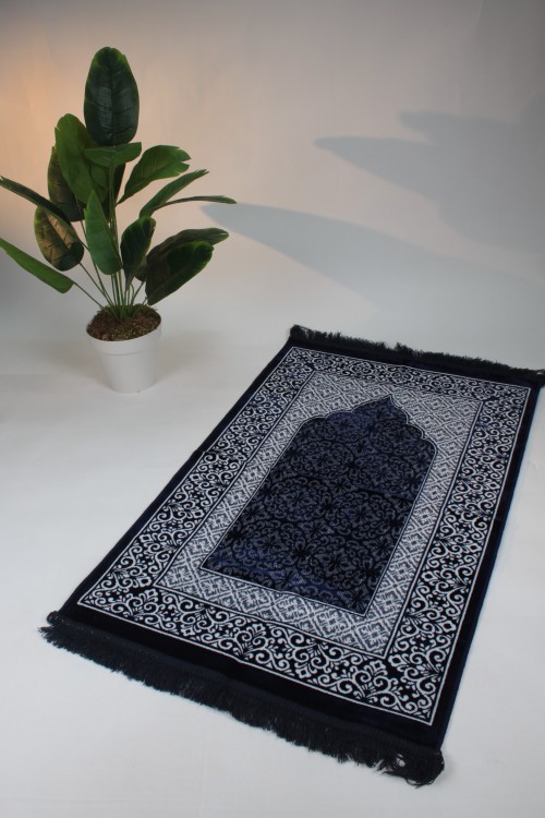 Lacivert 550 gr Velor Sedefli Seccade 