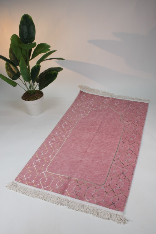 Pembe Saçaklı Şönin Seccade 