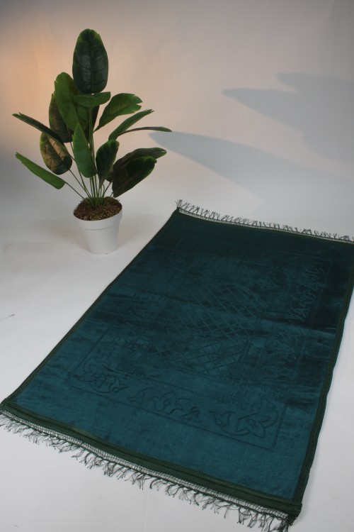 Turkuaz Peluş Seccade