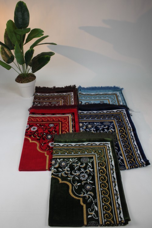 Kırmızı 80x120 Battal Kadife Seccade