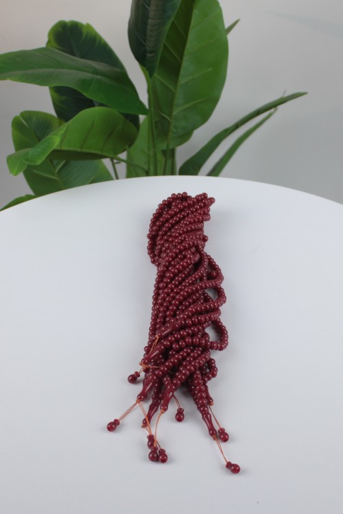 Bordo-2 Mono 8 mm Tespih – 10’lu Ekonomik Deste