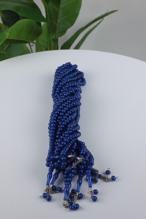 Lacivert -2 1. Sınıf 10 mm Mono Tespih – 10’lu Ekonomik Deste