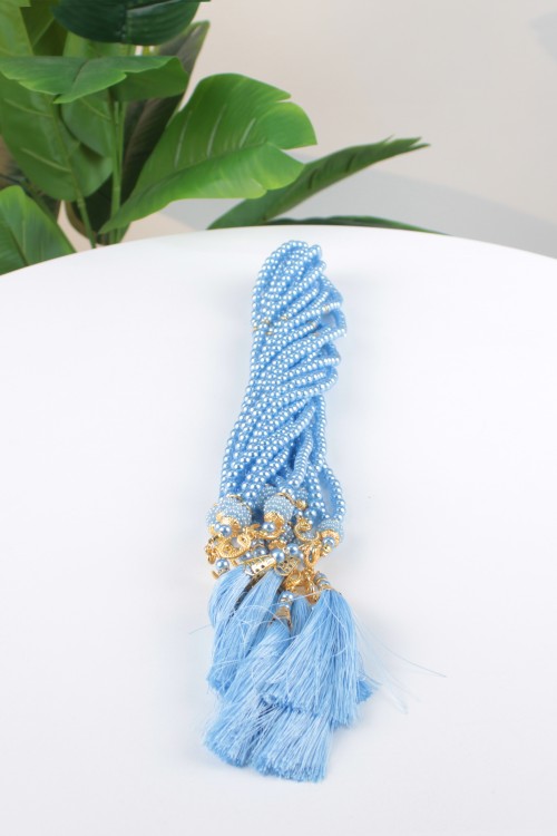 Birinci Sınıf Uzun Püsküllü Cam İnci Tespih – 10’lu Ekonomik Deste