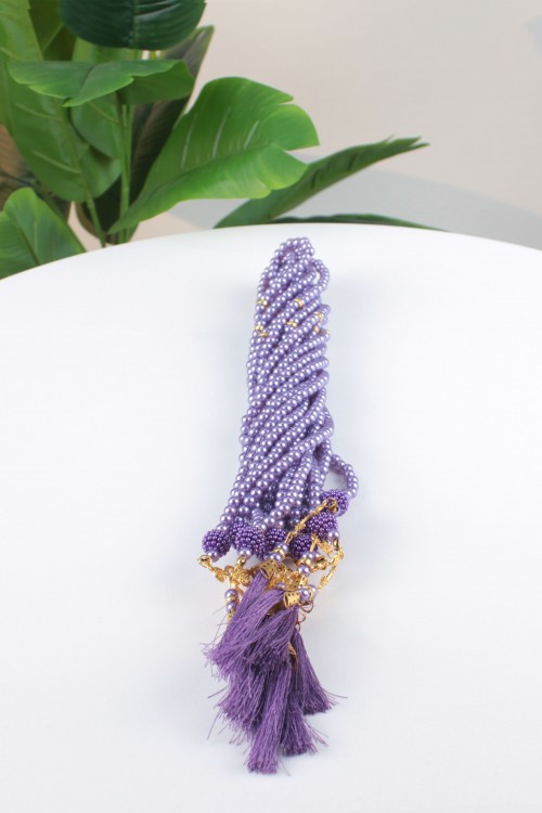 Birinci Sınıf Uzun Püsküllü Cam İnci Tespih – 10’lu Ekonomik Deste