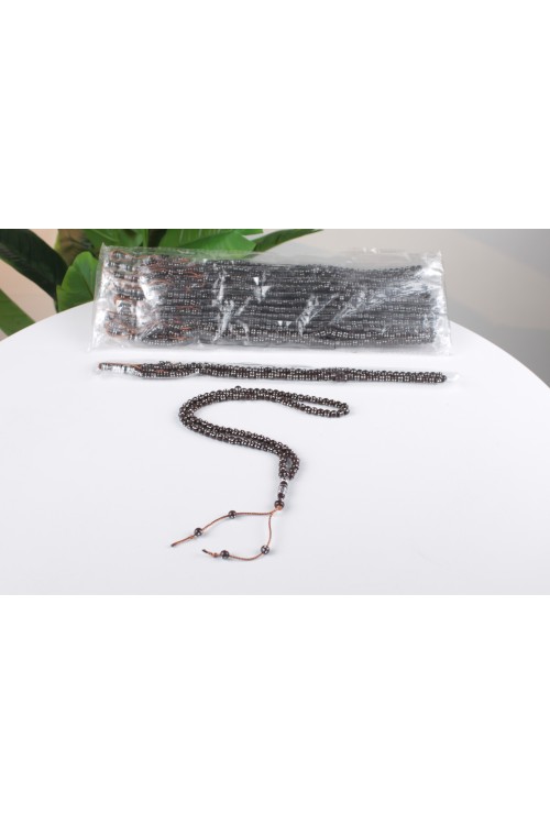 Kahverengi 8 mm Çakmalı Poşetli Tespih – 12’li Ekonomik Deste