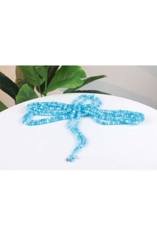 Mavi Birinci Sınıf 10 mm Mono 500’lü Büyük Tespih