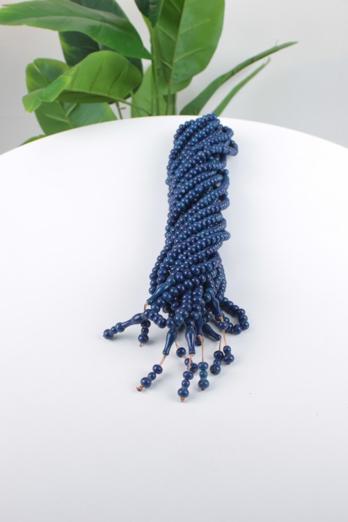 Lacivert 10 mm Mono Tespih – 10’lu Ekonomik Deste