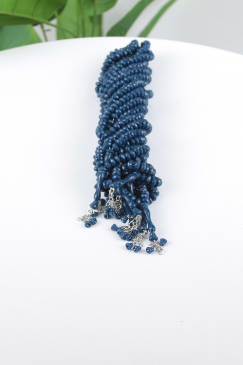 Lacivert 8 mm Kesme Model Tespih – 10’lu Ekonomik Deste