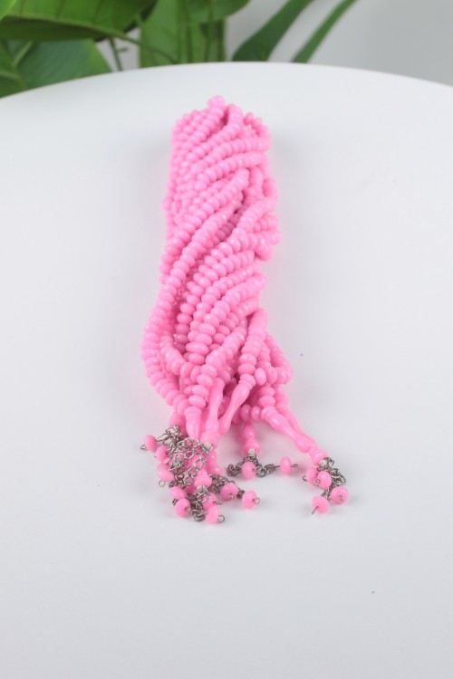 Pembe 8 mm Kesme Model Tespih – 10’lu Ekonomik Deste