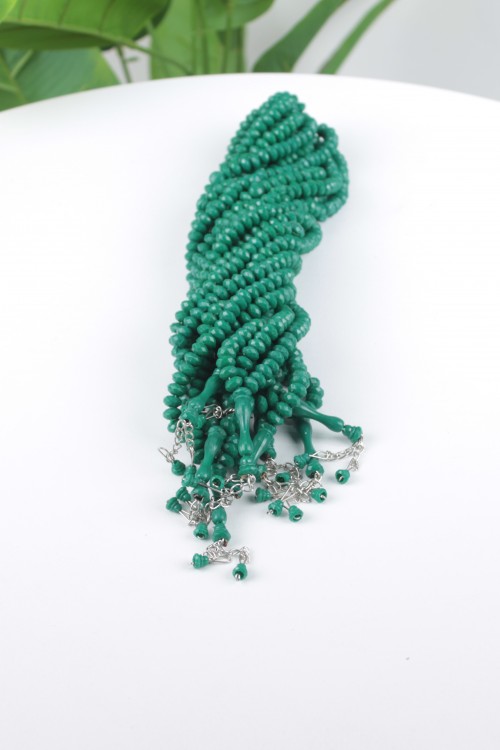 Yeşil 8 mm Kesme Model Tespih – 10’lu Ekonomik Deste