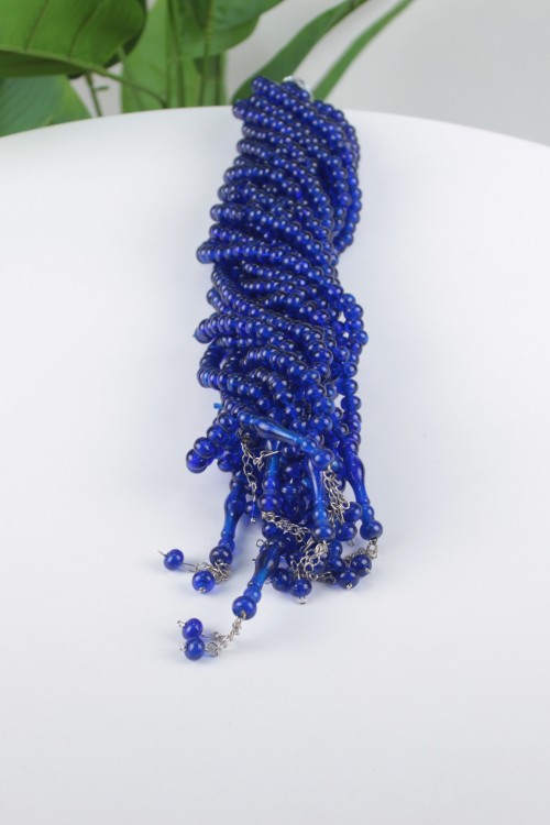 Lacivert 10 mm Mono Demir İmameli Tespih – 10’lu Ekonomik Deste