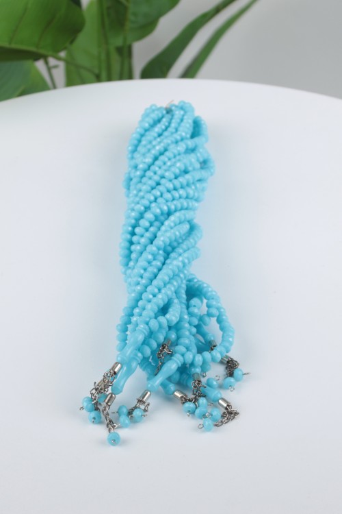 Açık Mavi 1. Sınıf Kesme 8 mm Tespih – 10’lu Ekonomik Deste