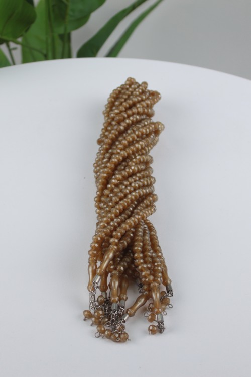 Kahverengi 1. Sınıf Kesme 8 mm Tespih – 10’lu Ekonomik Deste