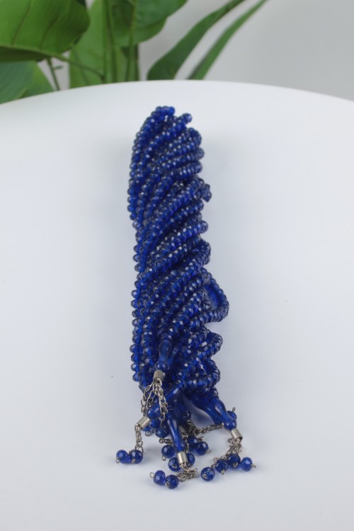 Mavi 1. Sınıf Kesme 8 mm Tespih – 10’lu Ekonomik Deste