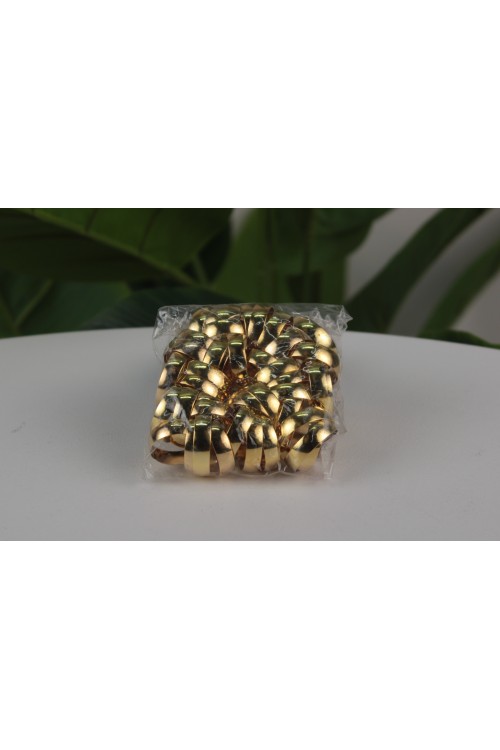 50'li Bayan Alyans Yüzük Seti – Altın Rengi Klasik Tasarım ve Ekonomik Hediyelik