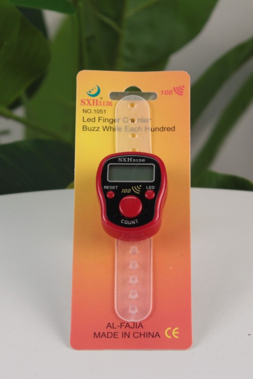 Kırmızı Alarmlı ve LED Işıklı Dijital Zikirmatik – Her Yüzde Uyarı Veren Akıllı Sayaç