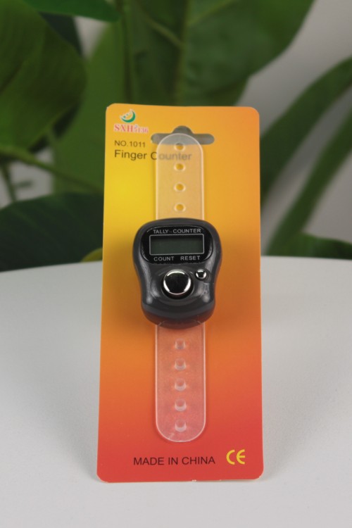 Siyah Dijital Yüzük Zikirmatik – Pratik Kullanımlı Standart Parmak Sayacı