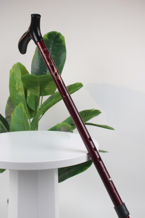 Bordo Metal Ayarlanabilir Baston – Ergonomik Saplı, Hafif ve Güvenli Denge Desteği