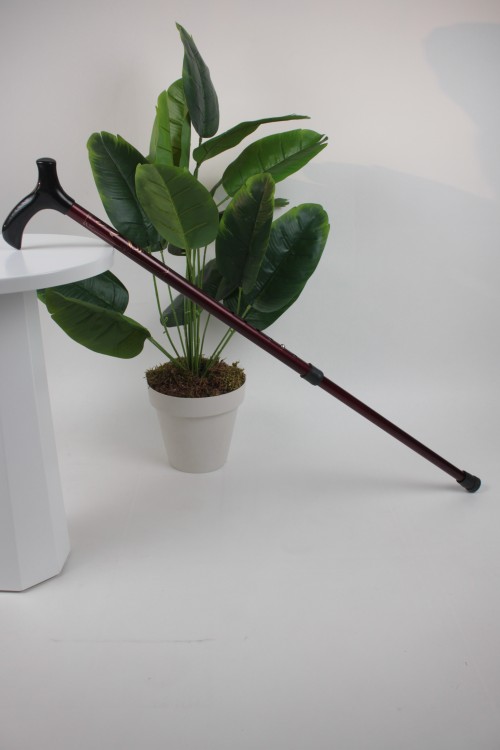 Bordo Metal Ayarlanabilir Baston – Ergonomik Saplı, Hafif ve Güvenli Denge Desteği