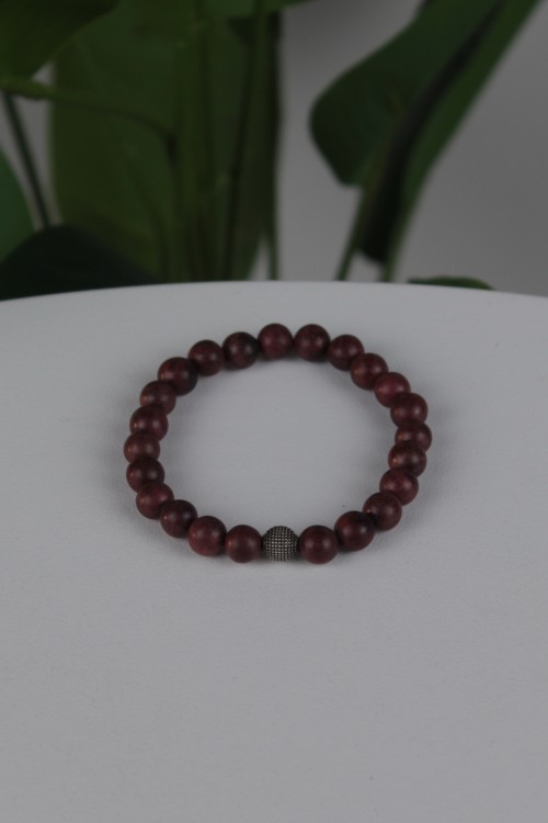 Doğal Ağaç Bileklik – Ahşap Boncuklu, Elastik Yapılı ve Günlük Kullanıma Uygun Sade Tasarım Erkek/Kadın Aksesuar