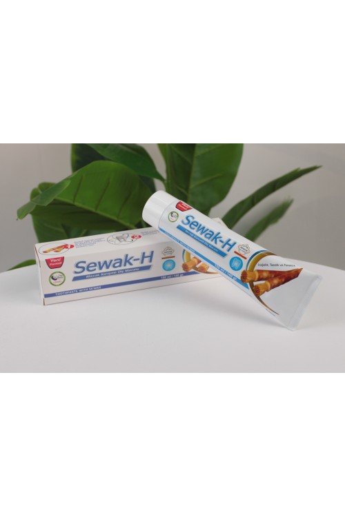 Büyük Sewak-H Misvak Karışımlı Diş Macunu (65 ml / 80 gr) – Doğal Tazelik ve Beyazlık Veren Yeni Formül