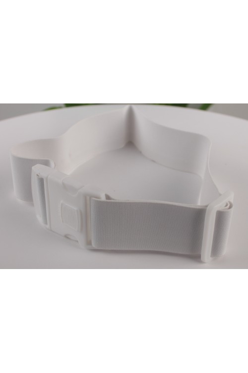 Lastikli Palaska İhram Kemeri – Esnek Yapılı, Ayarlanabilir Tokalı ve Konforlu Beyaz Bel Kemeri