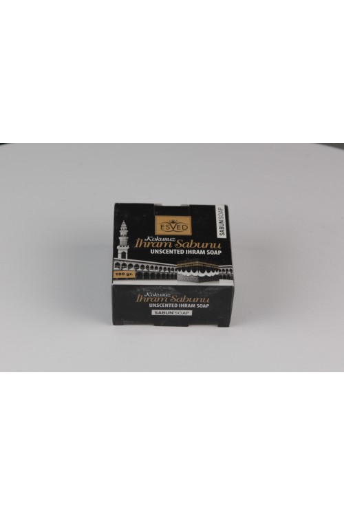Esved Kokusuz İhram Sabunu 100 gr – Hac ve Umre İçin Özel Formüllü, Alkolsüz ve Uzun Süreli Kullanım Sağlayan Katı Sabun