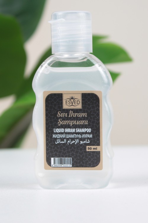Esved Sıvı İhram Sabunu 50 ml – Hac ve Umre İçin Kokusuz, Alkolsüz ve İhram Yasaklarına Uygun