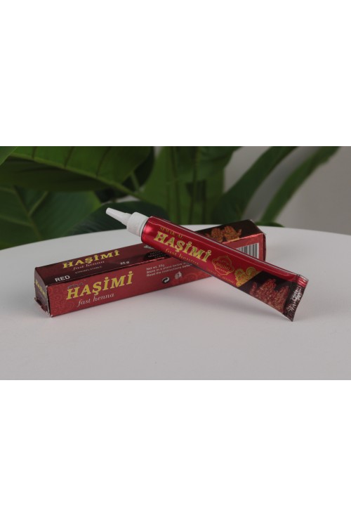 Haşimi Kırmızı Tüplü Hazır Kına – 25 gr Kolay Uygulanabilir, Hızlı Renk Veren Doğal Hint Kınası