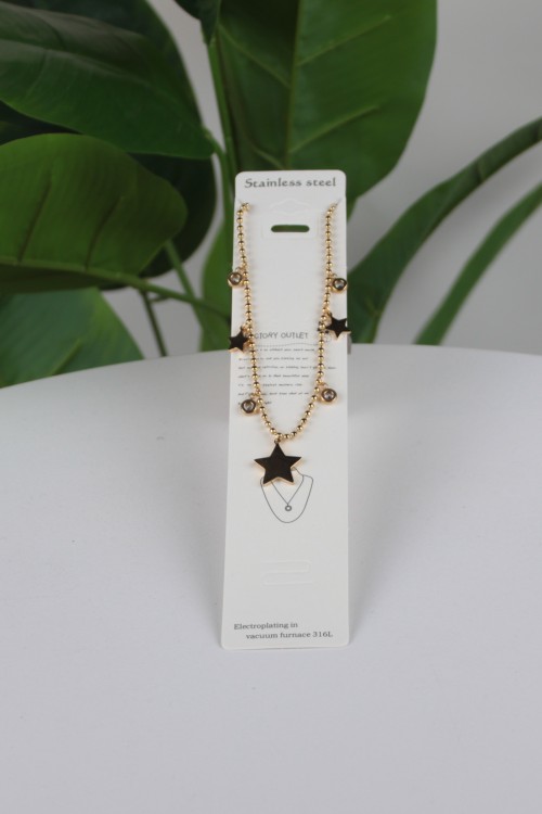 Figürlü Lüks Çelik Kolye – 316L Paslanmaz Çelik, Kararma Yapmaz Altın Kaplama ve Şans Temalı Özel Tasarım Kolye-1