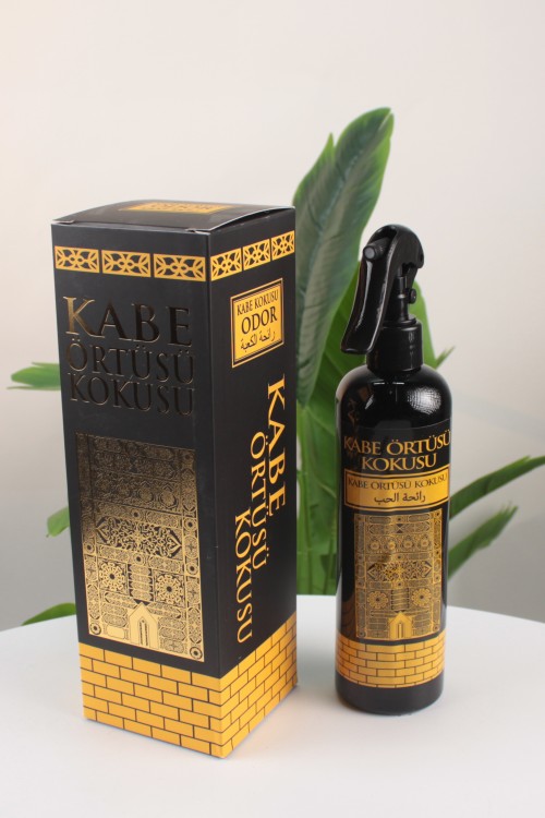 Kabe Örtüsü Kokulu Oda Spreyi – Manevi Huzur Veren Alkol Bazlı Oda ve Kumaş Parfümü