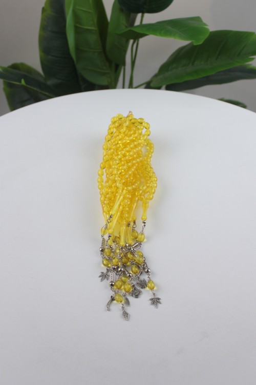 10 Adet İri Arpa Kesim 33'lü Tespih – Metal İmameli, Gümüş Renkli Kamçılı ve Zengin Renk Seçenekli Koleksiyonluk Tasarım-10