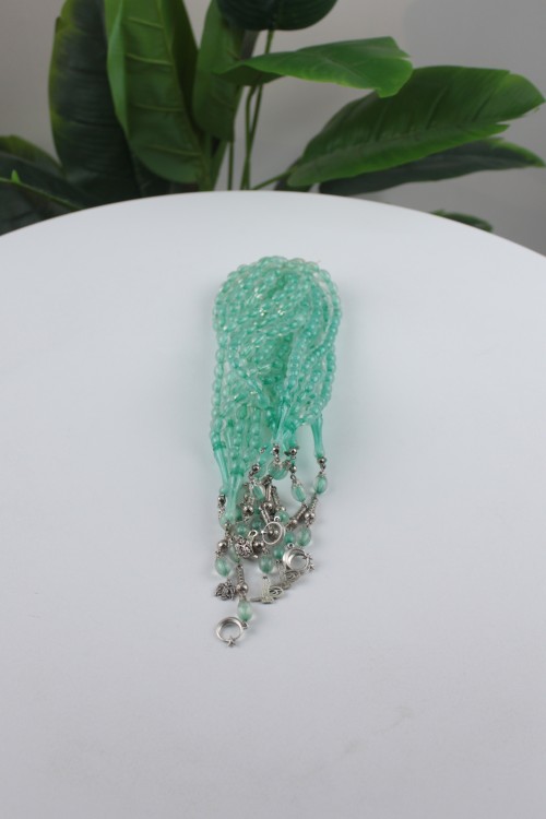 10 Adet İri Arpa Kesim 33'lü Tespih – Metal İmameli, Gümüş Renkli Kamçılı ve Zengin Renk Seçenekli Koleksiyonluk Tasarım-13