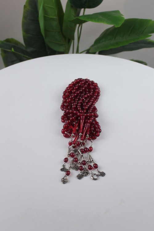 10 Adet İri Arpa Kesim 33'lü Tespih – Metal İmameli, Gümüş Renkli Kamçılı ve Zengin Renk Seçenekli Koleksiyonluk Tasarım-3