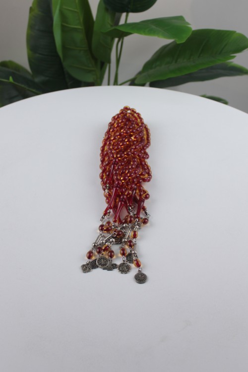 İri Arpa Kesim 33'lü Tespih – Metal İmameli, Gümüş Renkli Kamçılı ve Zengin Renk Seçenekli Koleksiyonluk Tasarım-9