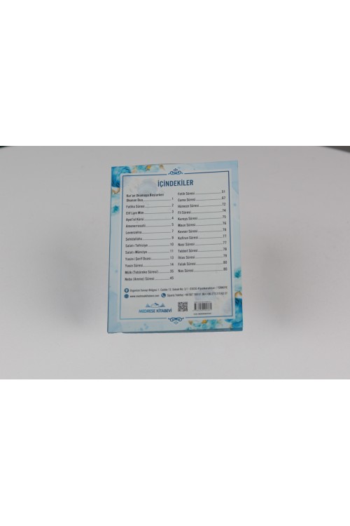 10 Adet Mavi 80 Sayfa Karton Kapak Yasin-i Şerif – Çanta Boy, Türkçe Okunuşlu, Mealli ve Arapça Metinli Ekonomik Mevlit Kitabı